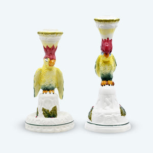 Ceramic Parrot Candleholder - Candle Holder