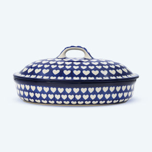 12’’ Casserole Dish Hypnotic Hearts - Oven Dish