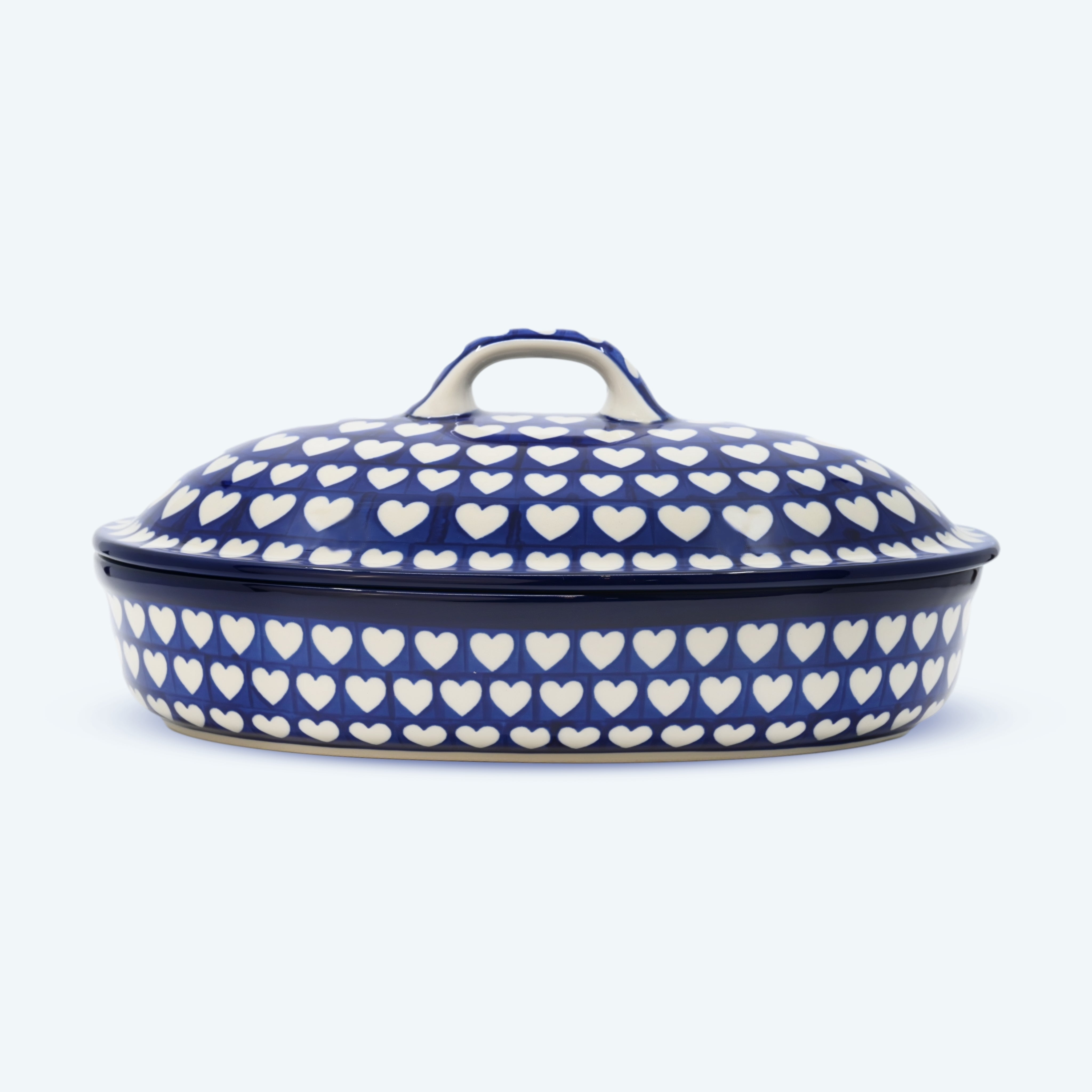 12’’ Casserole Dish Hypnotic Hearts - Oven Dish