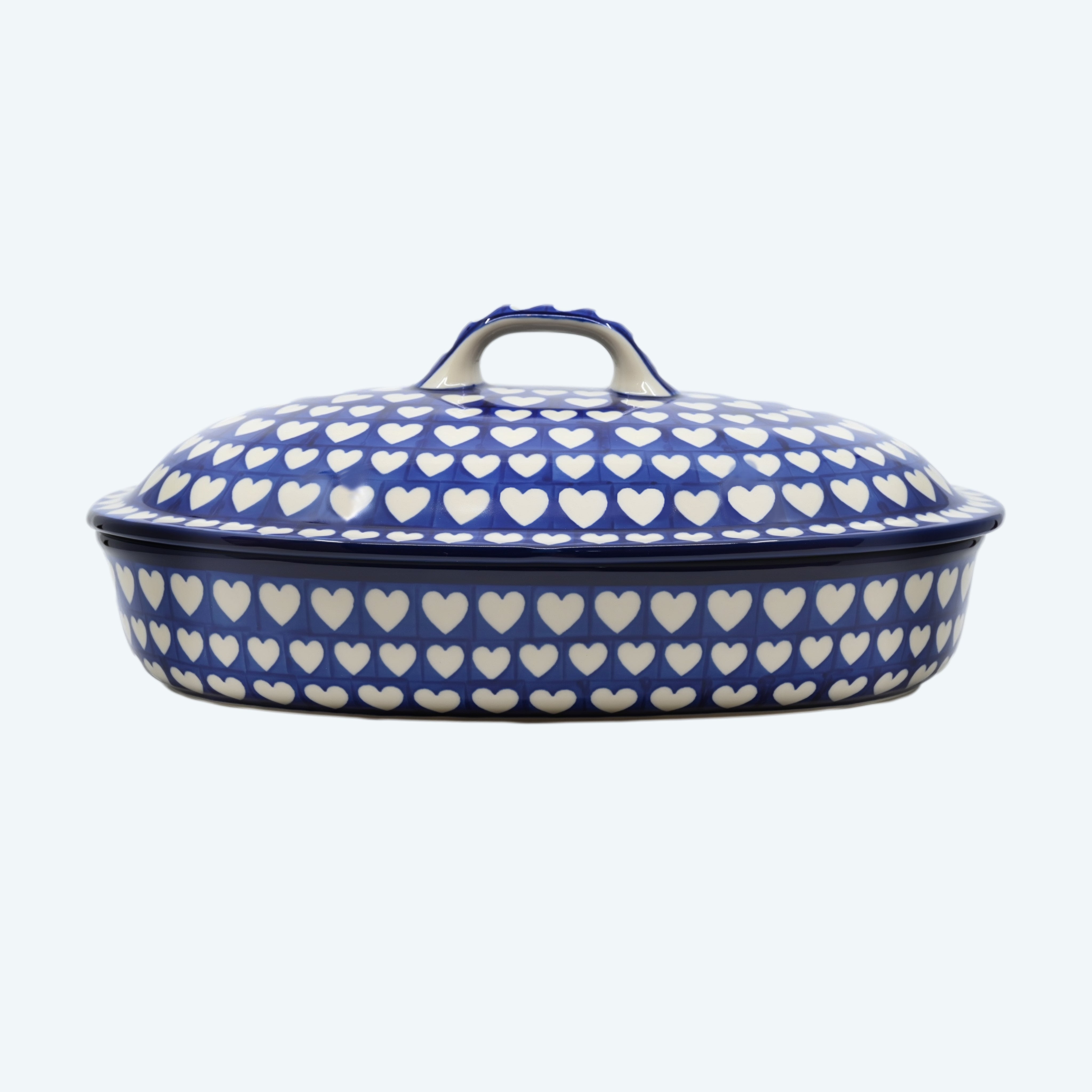 14’’ Casserole Dish Hypnotic Hearts - Oven Dish