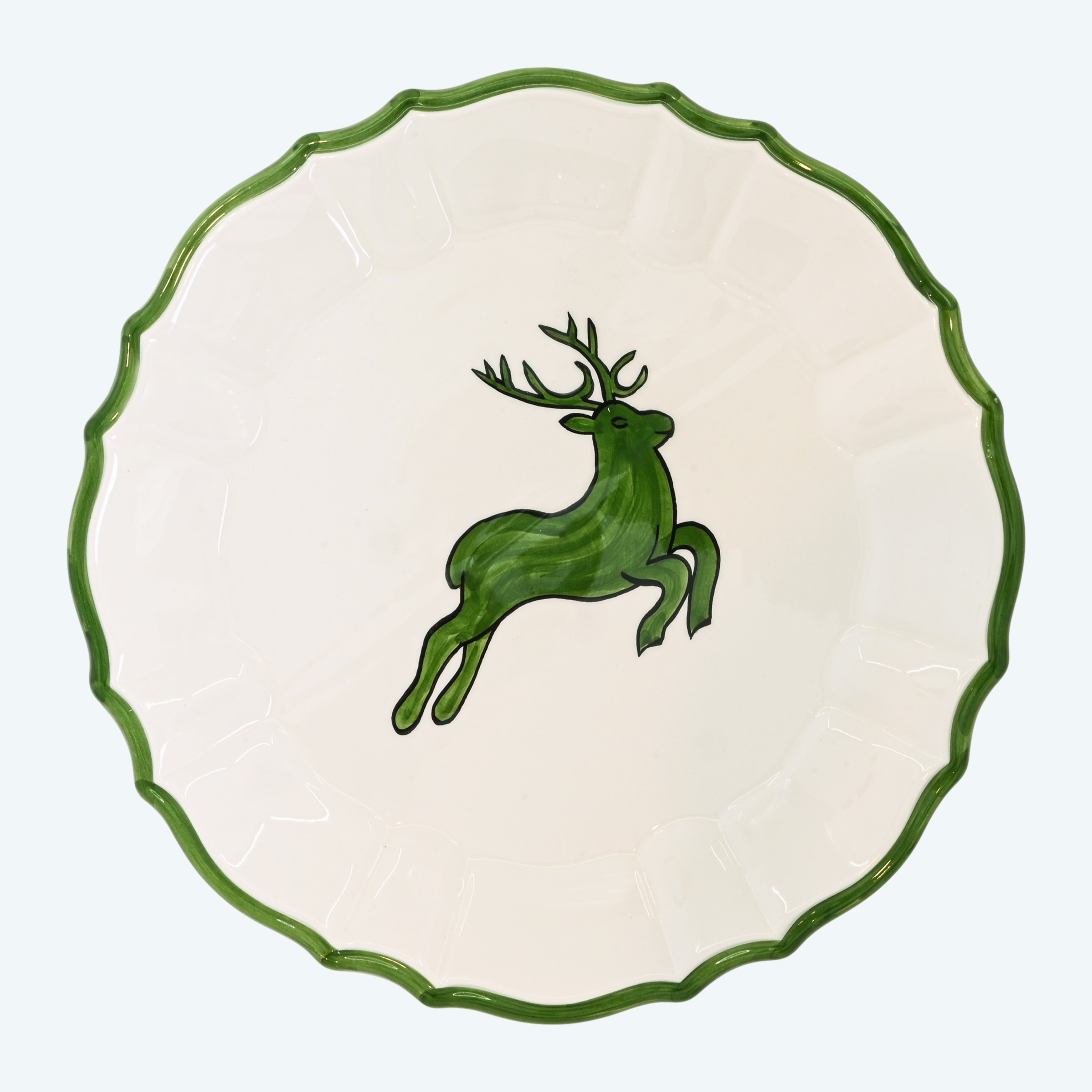 Christmas Ceramic Dinner Plate Green - Plate