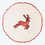 Christmas Ceramic Dinner Plate Red - Plate