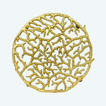 Coral Trivet Gold Finished - Heat Pad