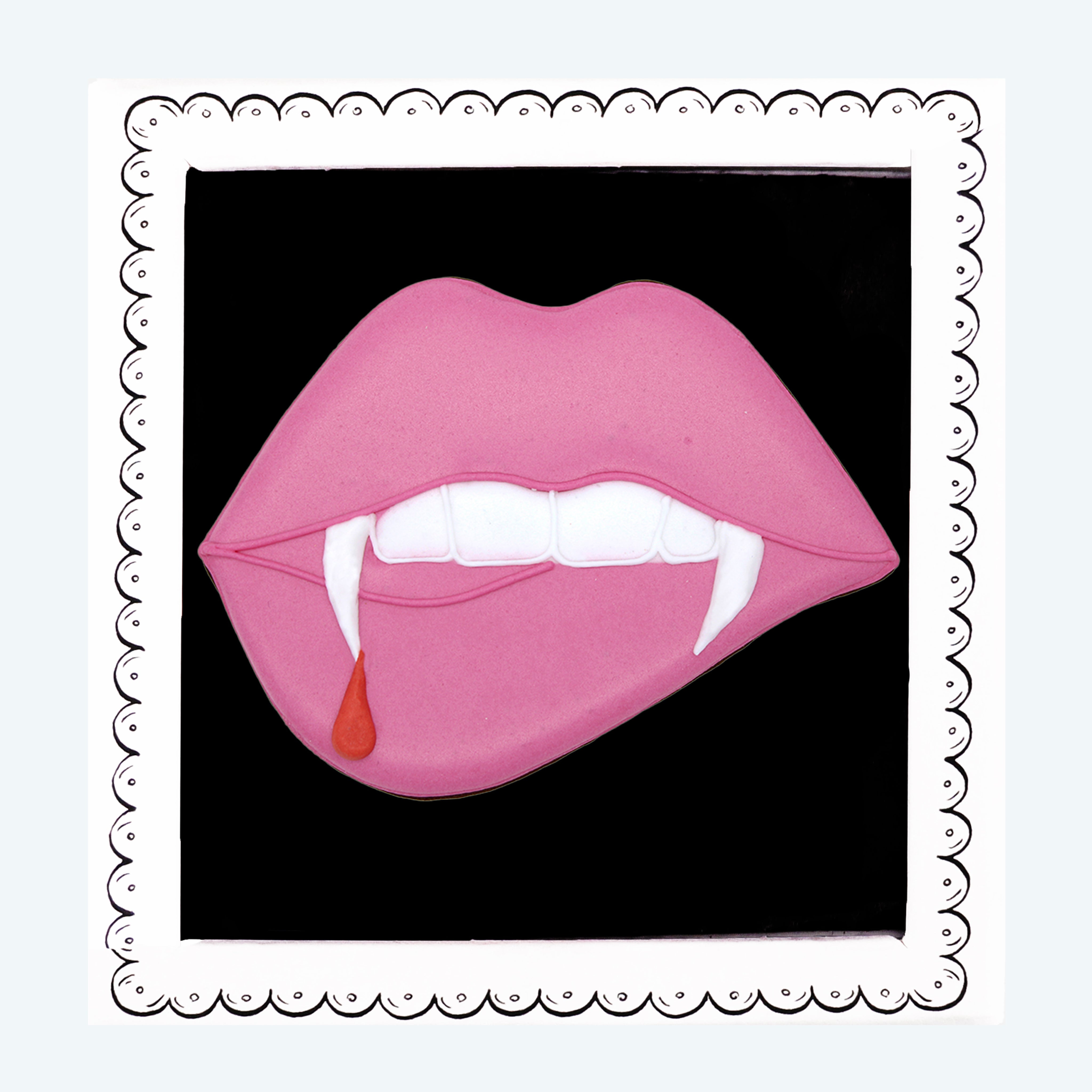 Vampire Lips Letterbox Biscuit