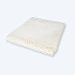 Ivory Linen Tablecloth With Fringes - Tablecloth