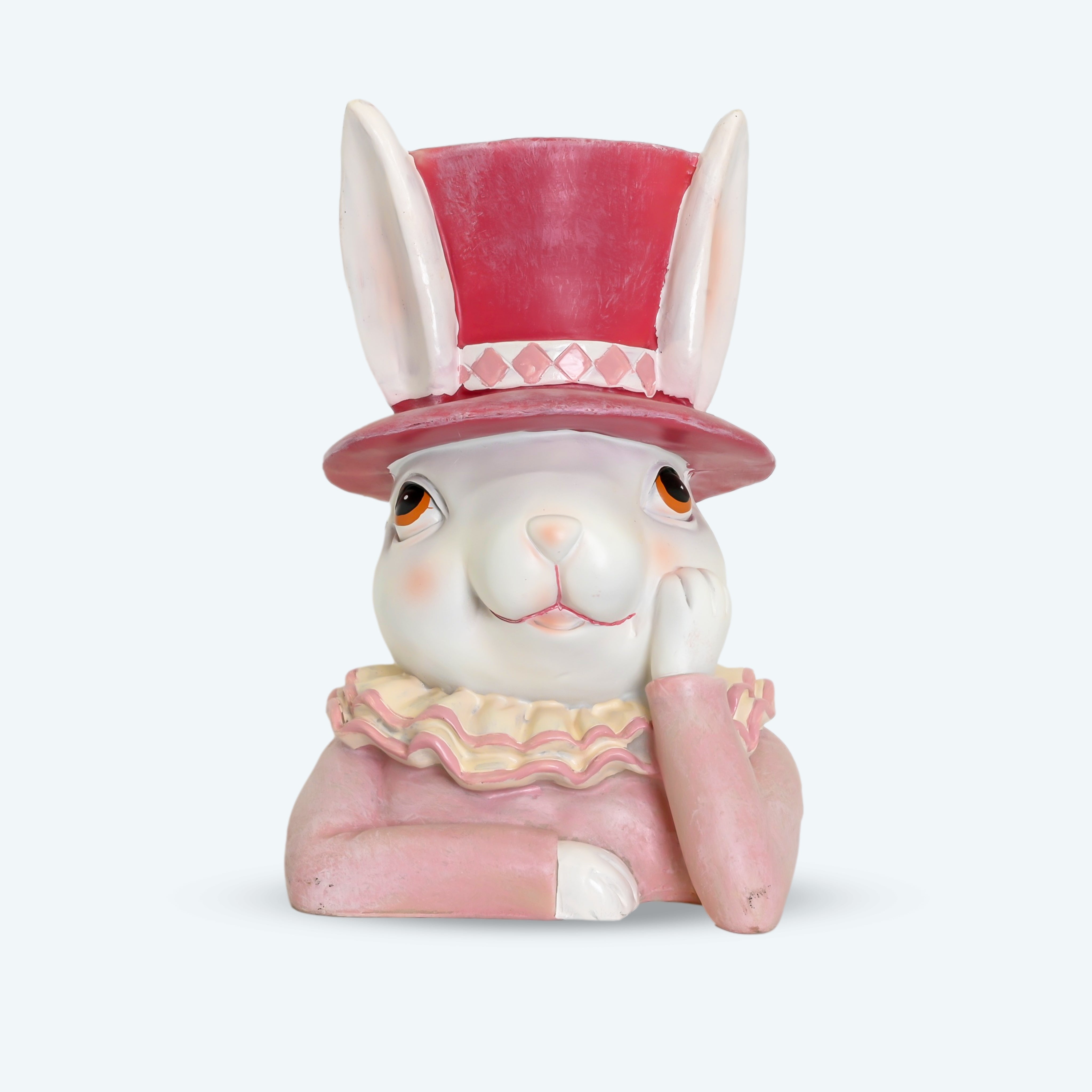Pink Lady Bunny Candle Holder Medium - Centrepiece