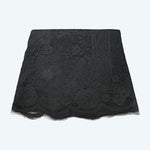 Round Retro Lace Black Tablecloth - Tablecloth