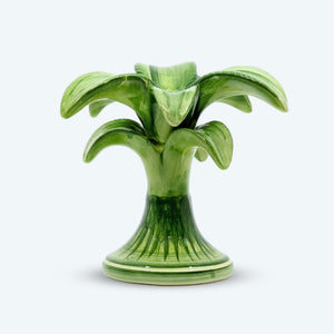 Small Palm Green Candle Holder - Candle Holder