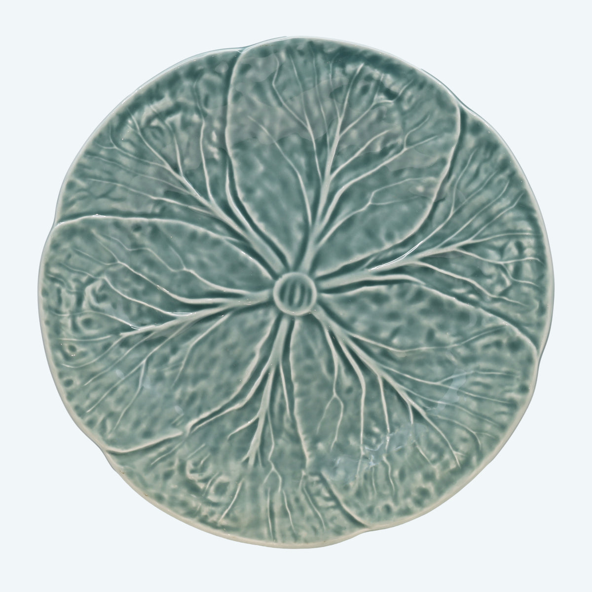 Ice Blue Cabbage Dinner Plate – Elegant Tableware